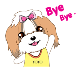 Shih Tzu Couple YaYa & YoYo sticker #3688163