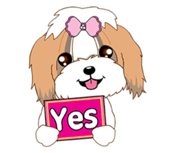 Shih Tzu Couple YaYa & YoYo sticker #3688167