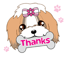 Shih Tzu Couple YaYa & YoYo sticker #3688177