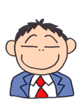 Man of line eyes sticker #3689031