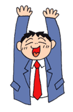 Man of line eyes sticker #3689034