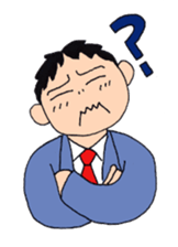 Man of line eyes sticker #3689037