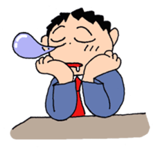 Man of line eyes sticker #3689040