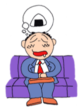 Man of line eyes sticker #3689041