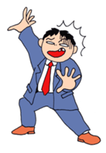 Man of line eyes sticker #3689042