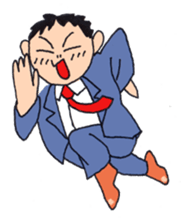 Man of line eyes sticker #3689043