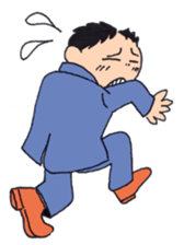 Man of line eyes sticker #3689046