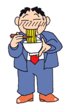 Man of line eyes sticker #3689051