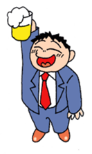 Man of line eyes sticker #3689054