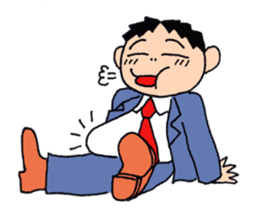 Man of line eyes sticker #3689055