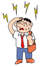 Man of line eyes sticker #3689057