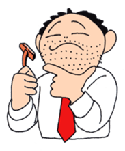 Man of line eyes sticker #3689059