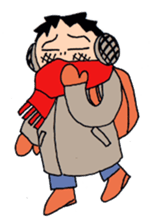 Man of line eyes sticker #3689060