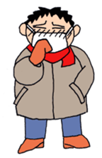 Man of line eyes sticker #3689061