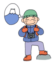 Man of line eyes sticker #3689064