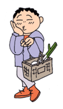 Man of line eyes sticker #3689067