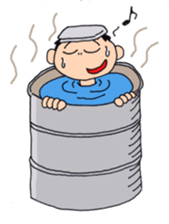 Man of line eyes sticker #3689069