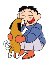 Man of line eyes sticker #3689070