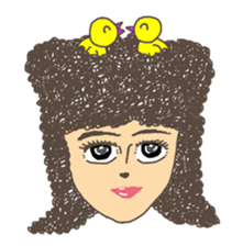 Ms. Hair sticker #3689396