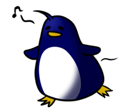 Carefree penguin sticker #3689756