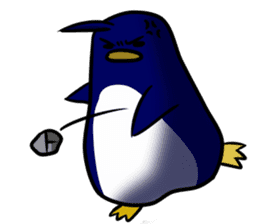 Carefree penguin sticker #3689761