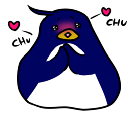Carefree penguin sticker #3689767