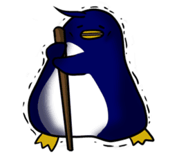 Carefree penguin sticker #3689771