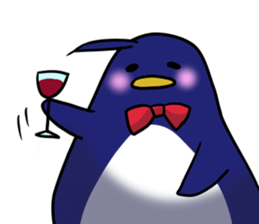 Carefree penguin sticker #3689783