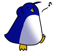 Carefree penguin sticker #3689786