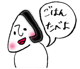 Rice ball girl sticker #3691174
