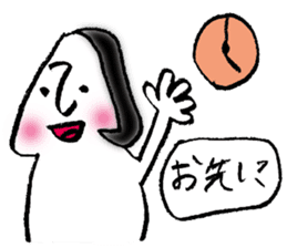 Rice ball girl sticker #3691193