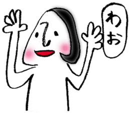 Rice ball girl sticker #3691200