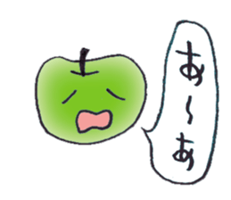 A red apple and blue apple sticker #3691327