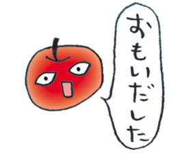A red apple and blue apple sticker #3691346