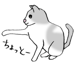 A wild cat and a domestic cat Part 2 sticker #3691414