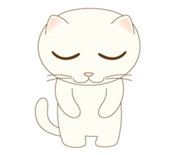 Girl and cat ~ sticker #3691896