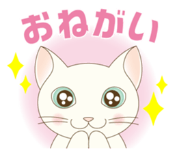 Girl and cat ~ sticker #3691898