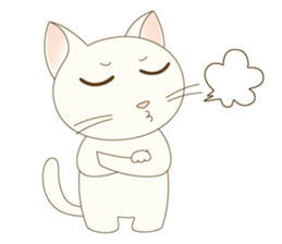 Girl and cat ~ sticker #3691909