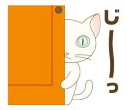 Girl and cat ~ sticker #3691910