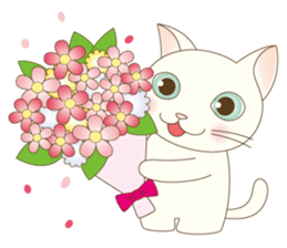 Girl and cat ~ sticker #3691913