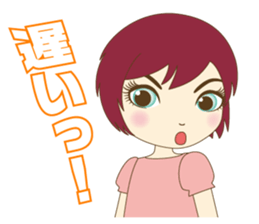 Girl and cat ~ sticker #3691919
