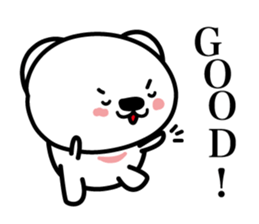 Pretty white bears sticker #3692349