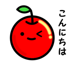 Kawaii apple-chan sticker #3692648
