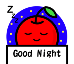 Kawaii apple-chan sticker #3692650