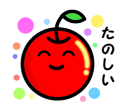 Kawaii apple-chan sticker #3692651