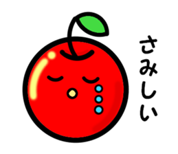 Kawaii apple-chan sticker #3692655