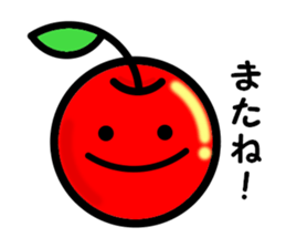 Kawaii apple-chan sticker #3692658