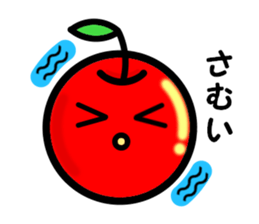 Kawaii apple-chan sticker #3692660
