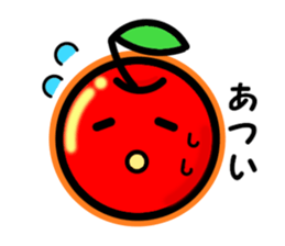 Kawaii apple-chan sticker #3692661
