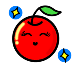 Kawaii apple-chan sticker #3692663